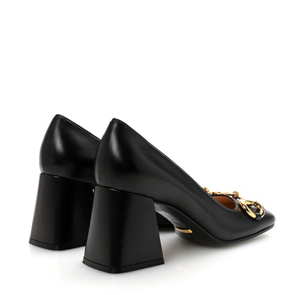 Gucci Malaga Kid Horsebit 75mm Pumps 37 Black 5 of 10