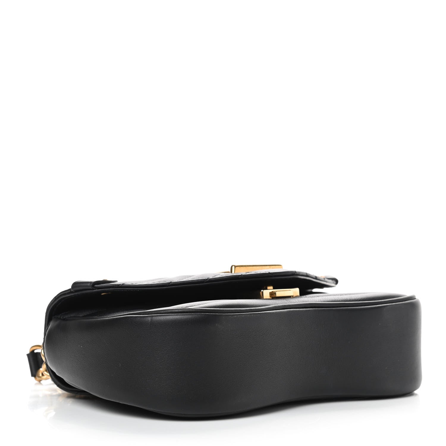 Louis Vuitton Calfskin New Wave Chain MM Black 4 of 9