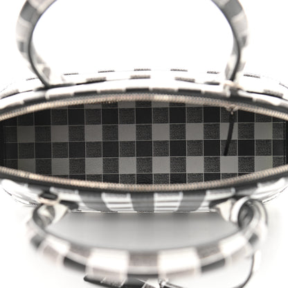 Balenciaga Calfskin Checked S Ville Top Handle Bag Black 5 of 8