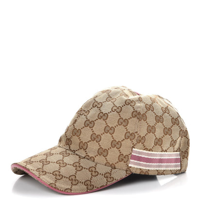 Gucci Monogram Web Baseball Hat L Pink 1 of 7