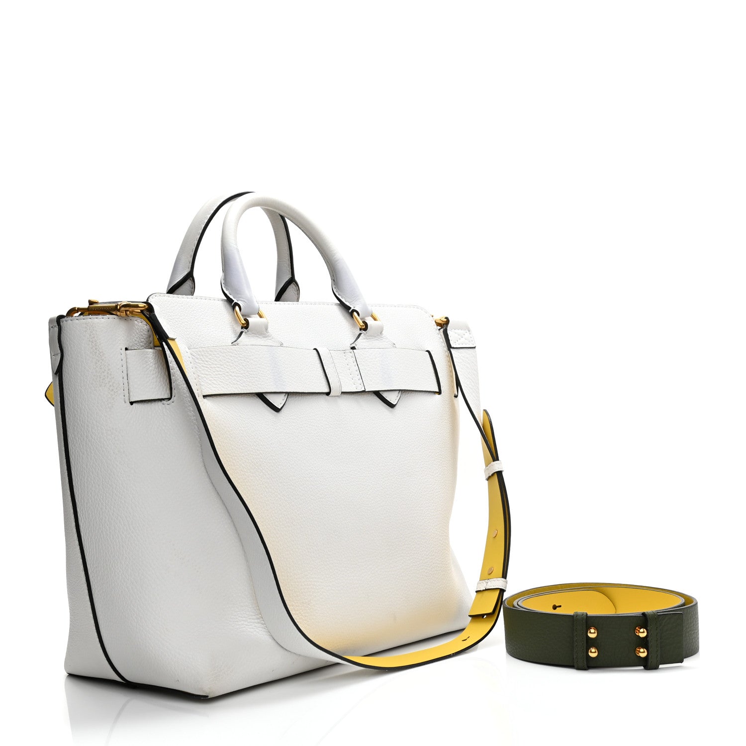 Burberry Soft Grain Calfskin Medium Belt Bag Chalk White 3 of 18