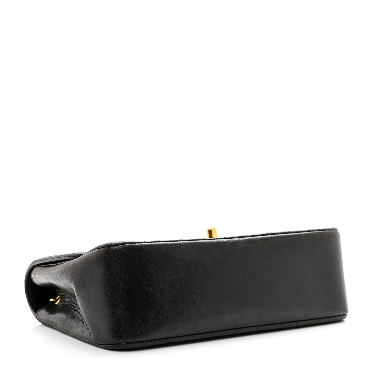 Lambskin Quilted Small Single Flap Black