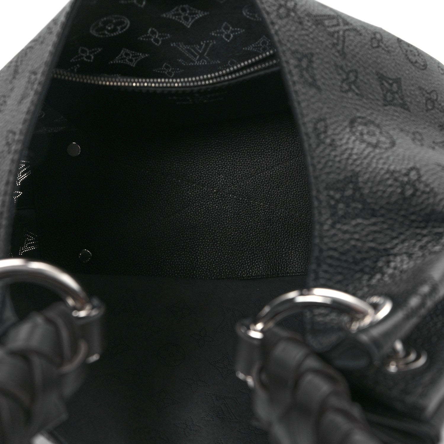 Louis Vuitton Mahina Carmel Hobo Black 5 of 11