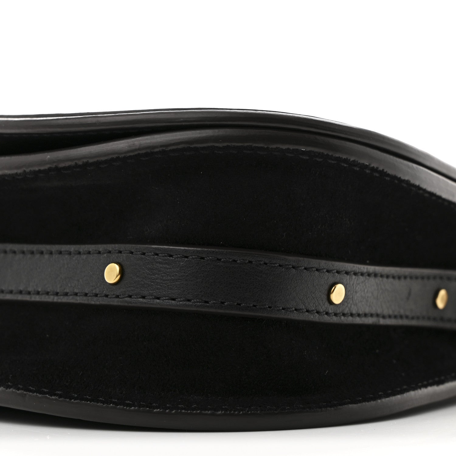 Chloe Calfskin Suede Small Nile Bracelet Bag Black 10 of 10