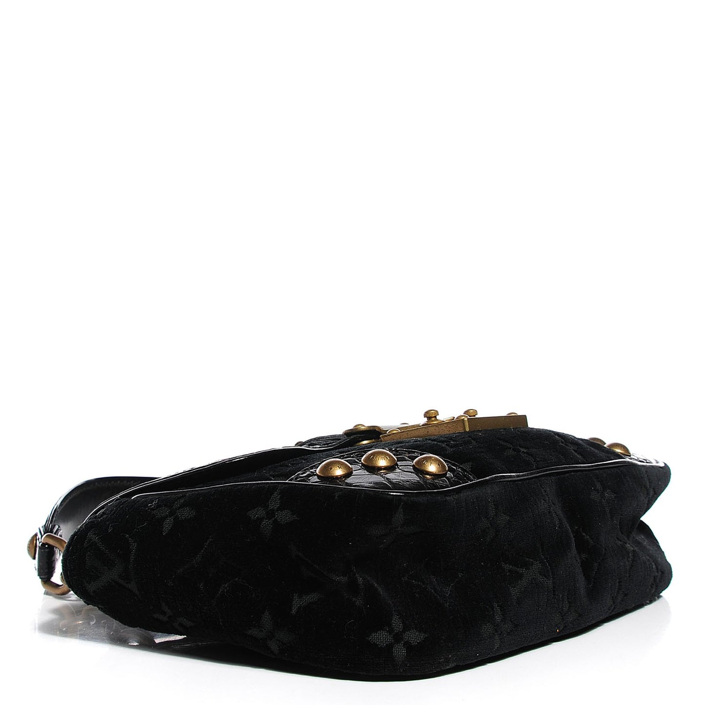 Monogram Velours Alligator Irvine Black
