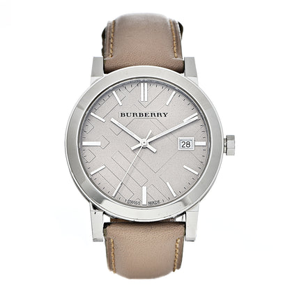 Burberry Stainless Steel Calfskin 38mm The City Quartz Watch Beige BU9010 1 of 10