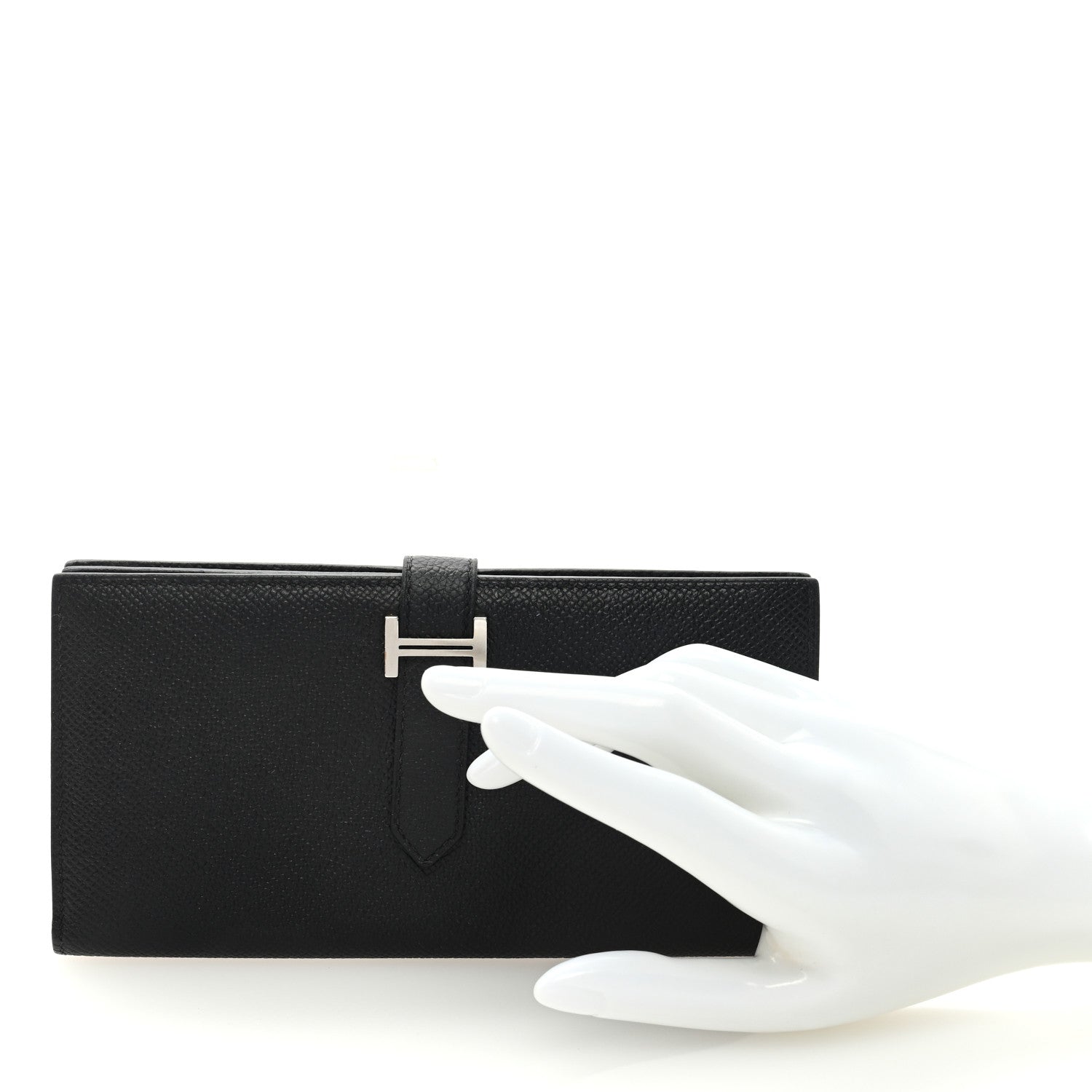 Hermes Epsom Bearn Gusset Wallet Black 2 of 6