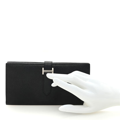 Hermes Epsom Bearn Gusset Wallet Black 2 of 6