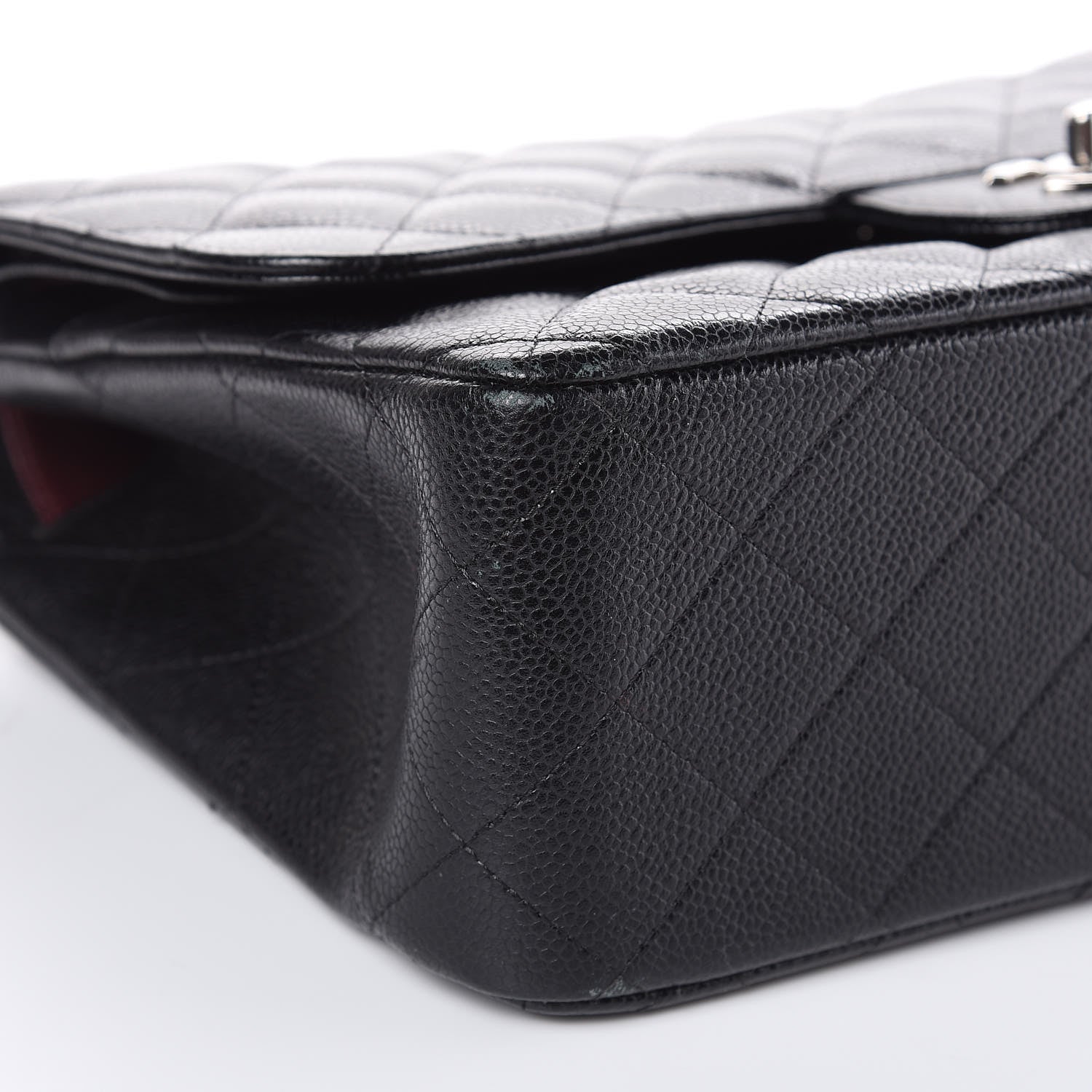 Chanel Caviar Quilted Jumbo Double Flap Black 8 of 10