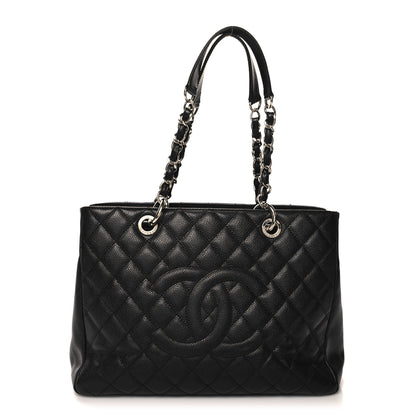 Chanel Caviar Quilted Grand Shopping Tote GST Black 1 of 14