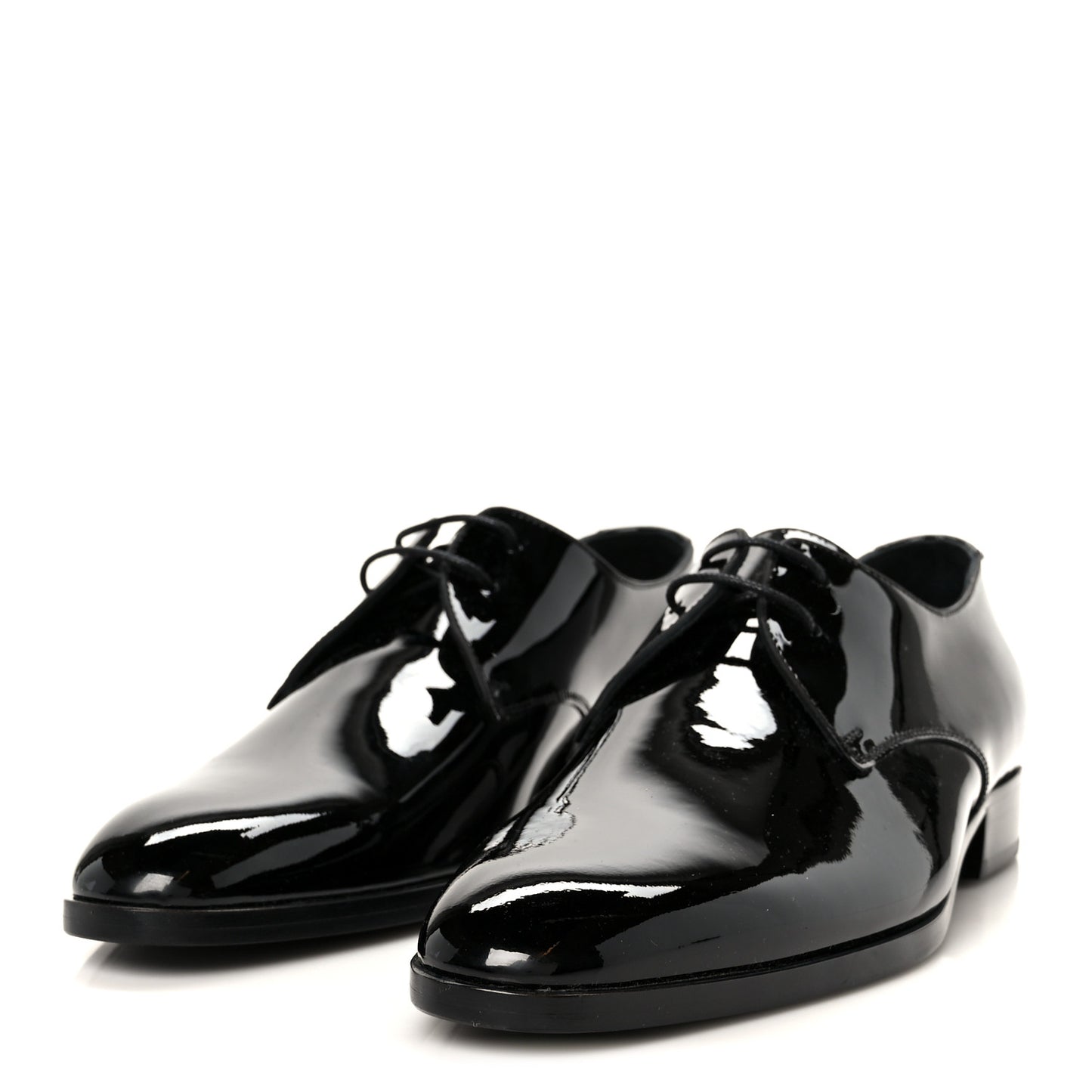 Patent Baltimora Lace Up Derby Shoes 39.5 Black