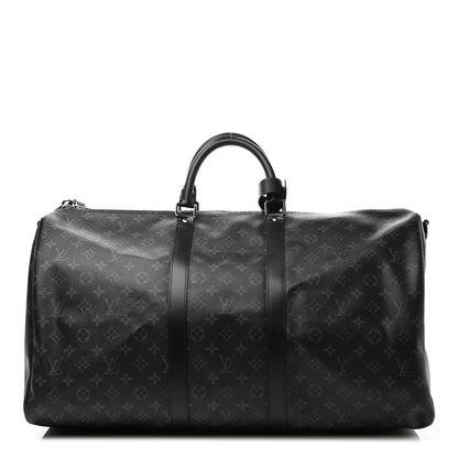Louis Vuitton Monogram Eclipse Keepall Bandouliere 55 1 of 11