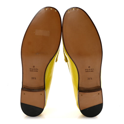 Gucci Vernice Naplack Womens 1953 Horsebit Loafers 36.5 Acid Lime 6 of 9