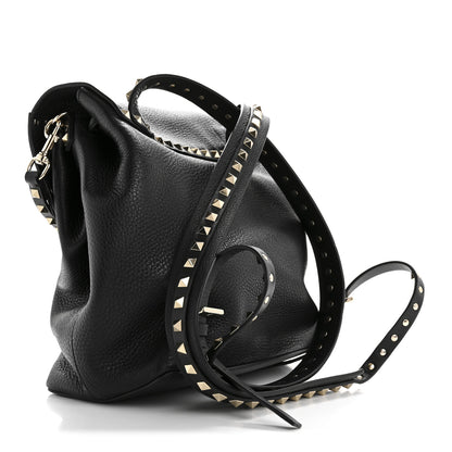 Valentino Garavani Grained Calfskin Rockstud Backpack Black 3 of 9