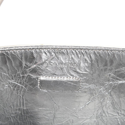 Christian Dior Metallic Calfskin Large Diorever Flap Silver 8 of 15