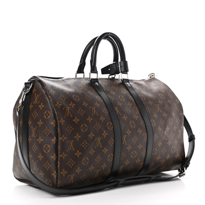 Louis Vuitton Monogram Macassar Keepall Bandouliere 45 3 of 9