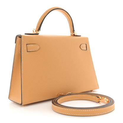 Hermes Epsom Mini Kelly Sellier 20 Paille 2 of 11