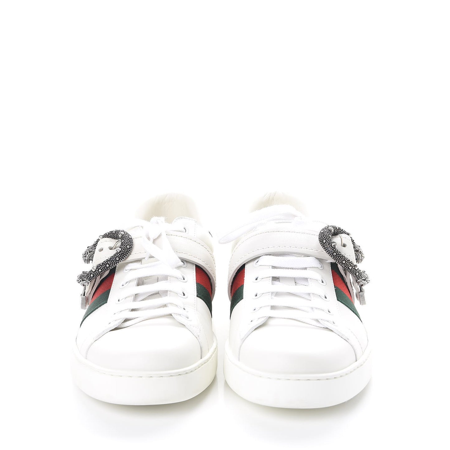 Calfskin Ayers Web Mens Dionysus Ace Sneakers 11 White