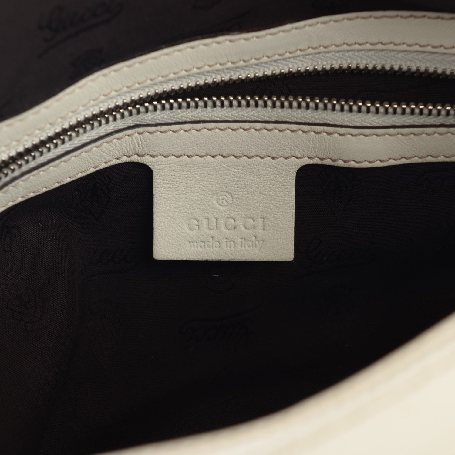 Gucci Guccissima Large Icon Bit Hobo Off White 8 of 9