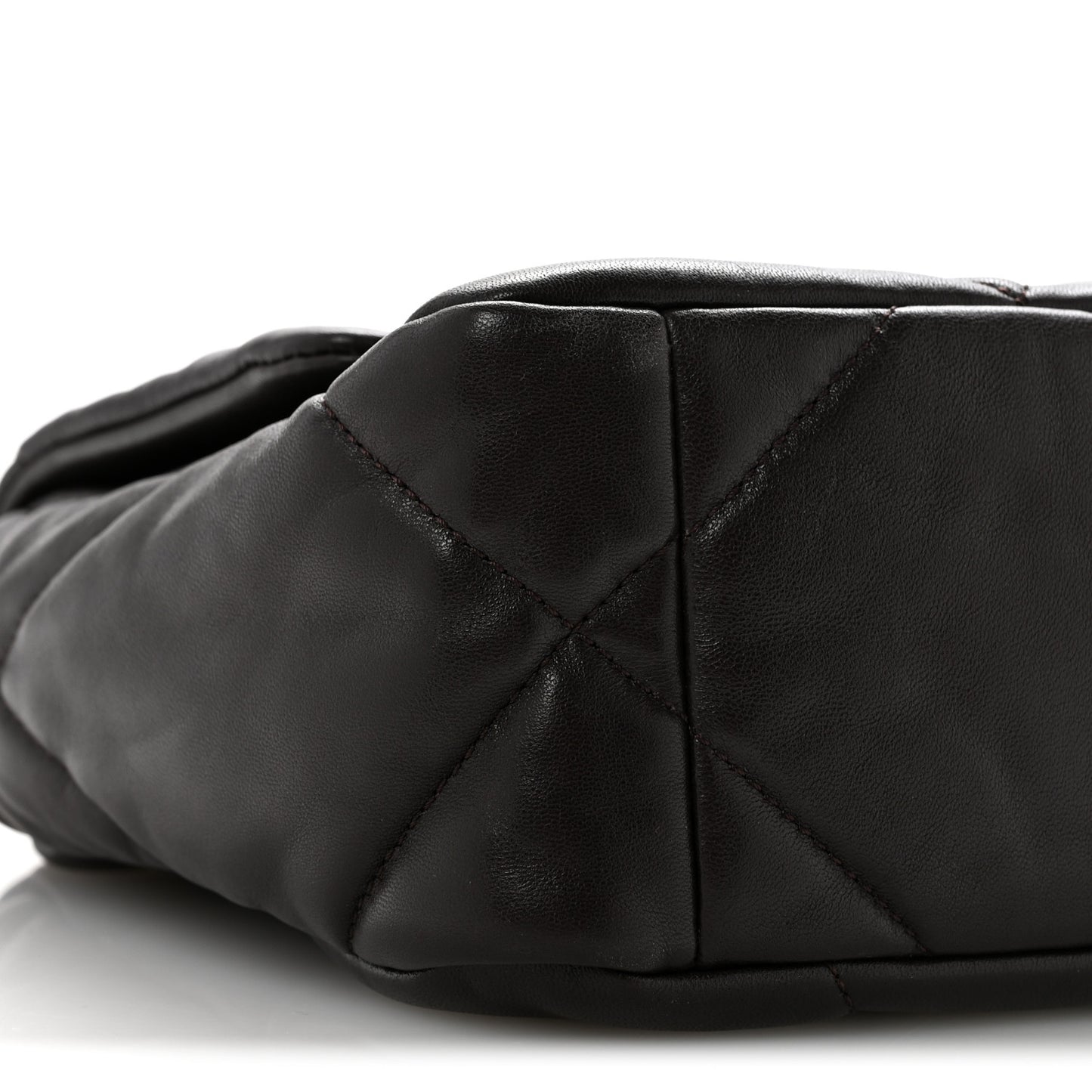 Lambskin Quilted Medium Chanel 19 Flap Dark Brown