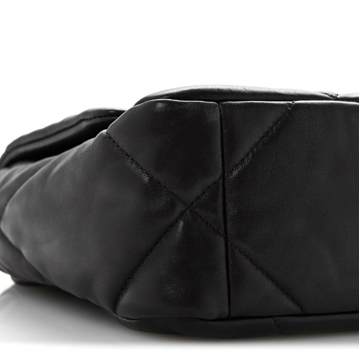 Chanel Lambskin Quilted Medium Chanel 19 Flap Dark Brown 9 of 12
