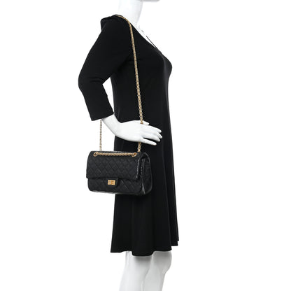 Chanel Aged Calfskin Quilted 2.55 Reissue 225 Flap Black 2 of 13