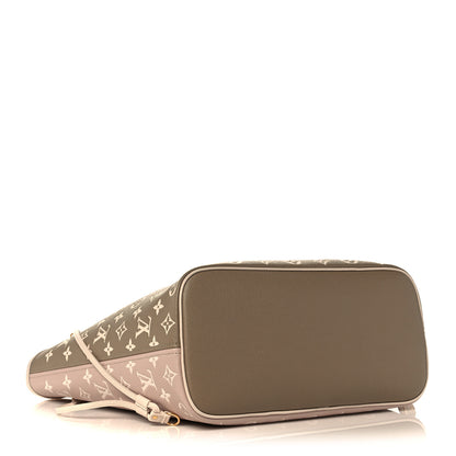 Louis Vuitton Empreinte Monogram Spring In The City Neverfull MM Kaki Beige Cream 4 of 10