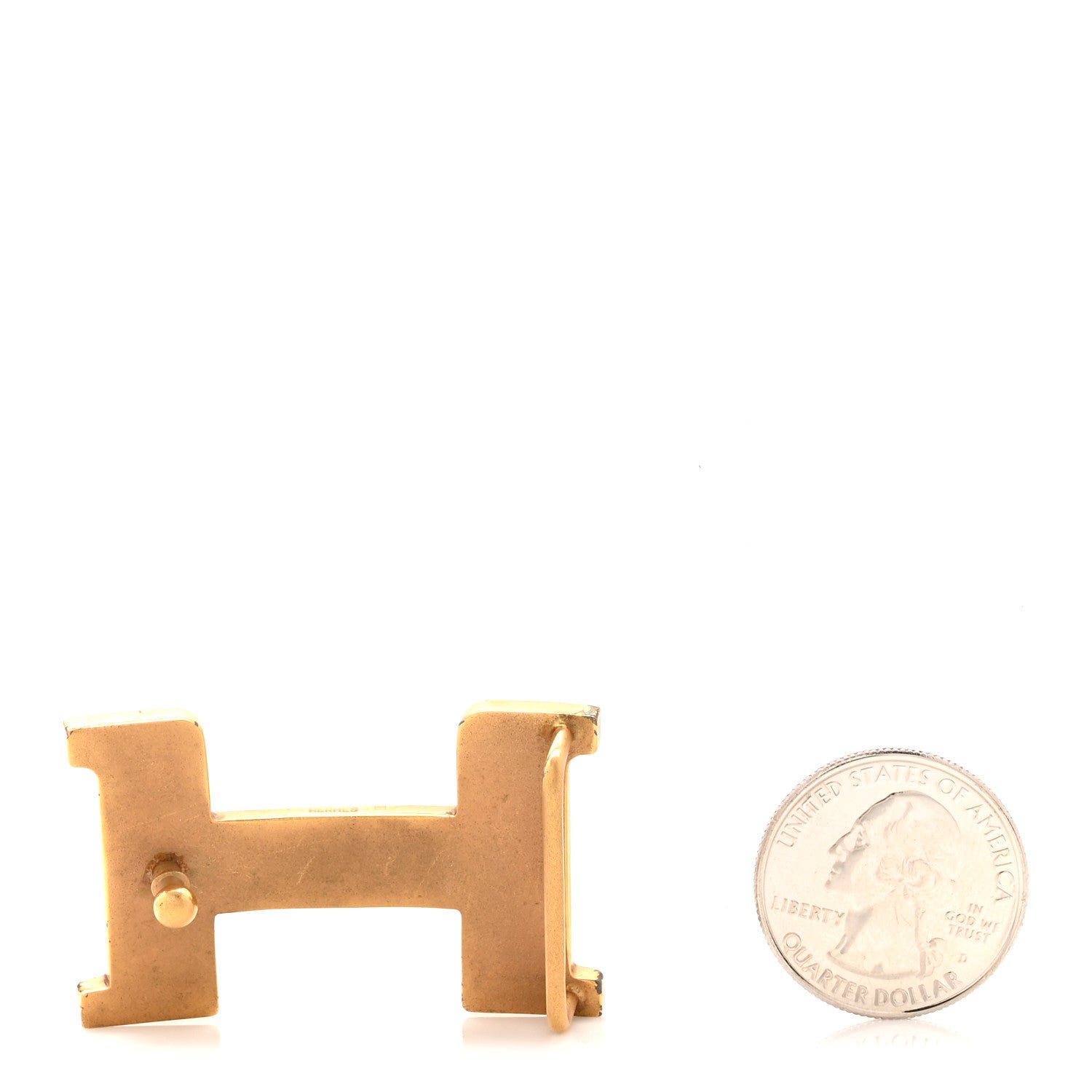 Hermes Polished 24mm H Belt Buckle Gold 2 of 3