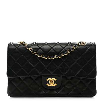 Chanel Lambskin Quilted Medium Double Flap Black 1 of 11