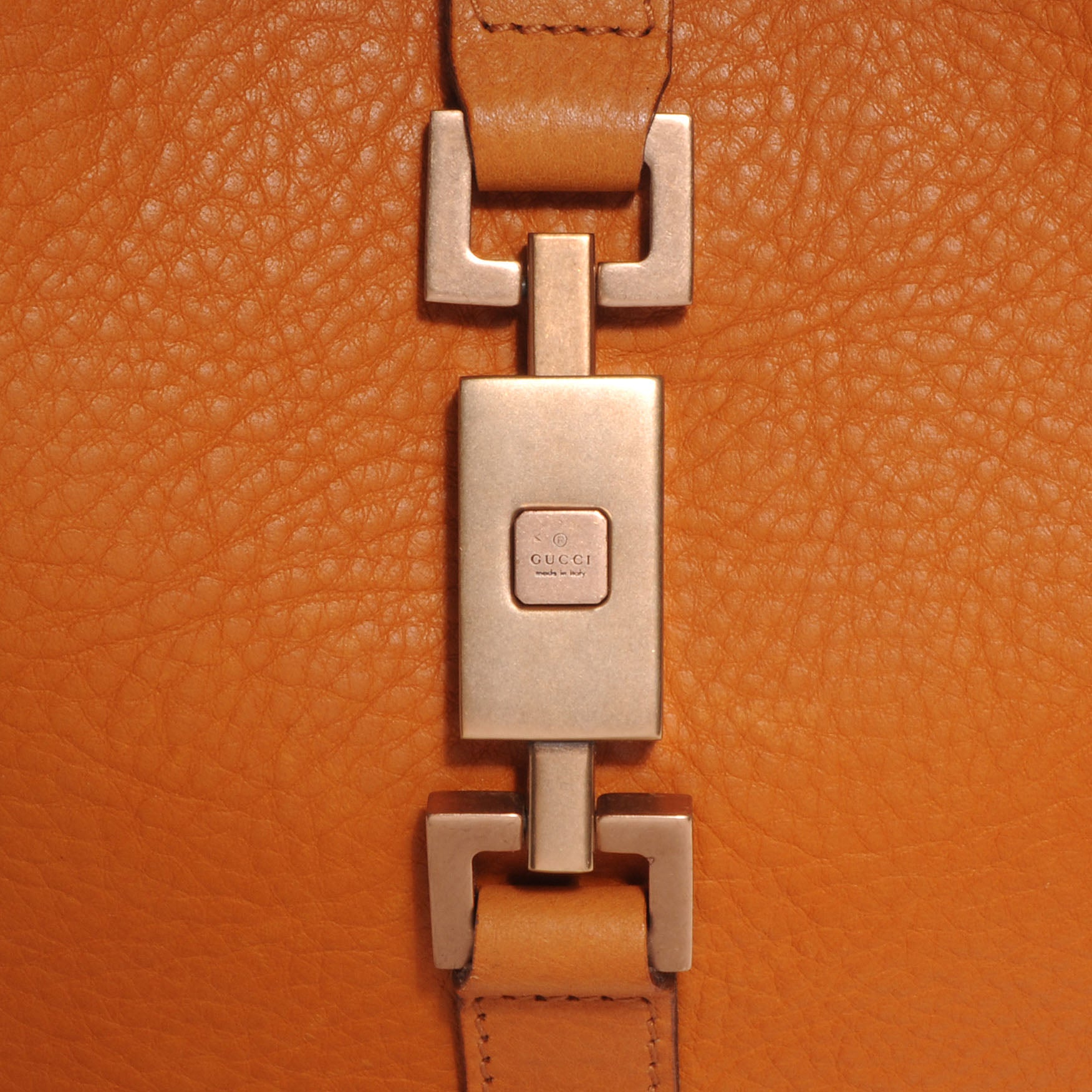 Gucci Leather Jackie O Hobo Orange 8 of 8