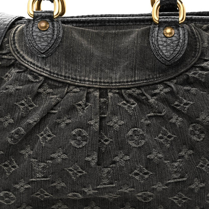 Louis Vuitton Denim Neo Cabby MM Black 8 of 14