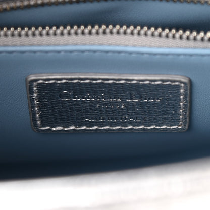 Christian Dior Metallic Grained Calfskin Cannage Small Lucky Badges My Lady Dior Silver 6 of 13