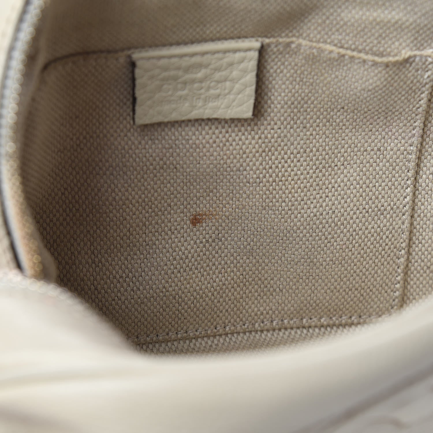 Gucci Pebbled Calfskin Small Soho Disco Bag Off White 10 of 19