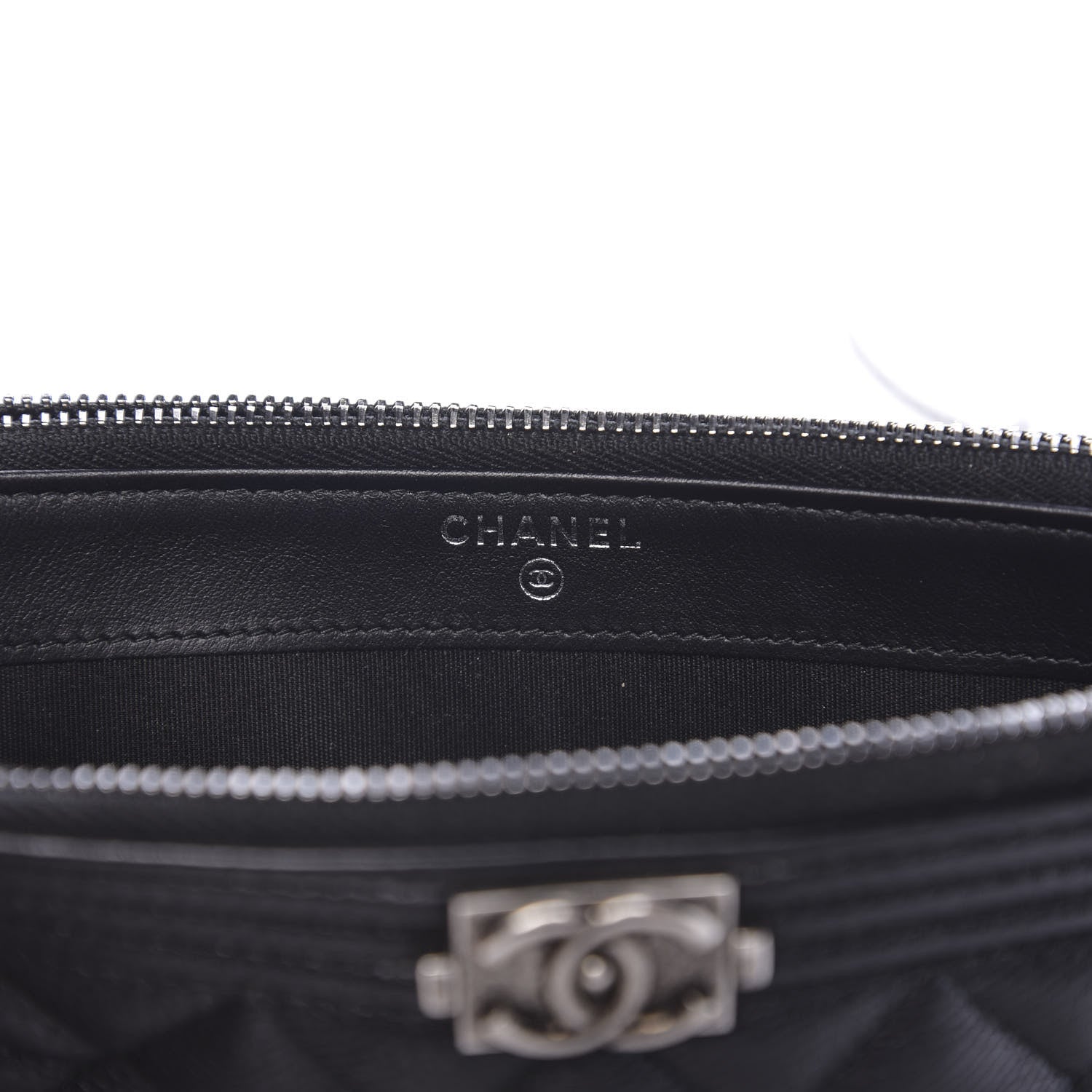 Chanel Caviar Quilted Small Boy Clutch With Chain Black 6 of 11