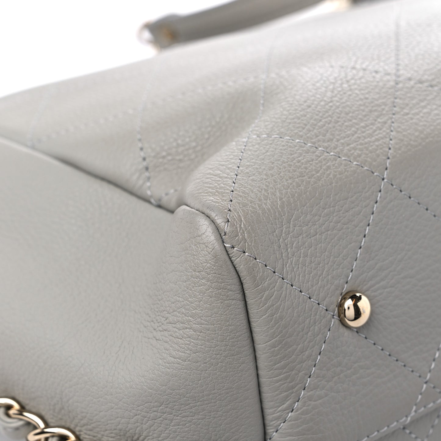 Bullskin Stitched Large Shopping Bag Grey