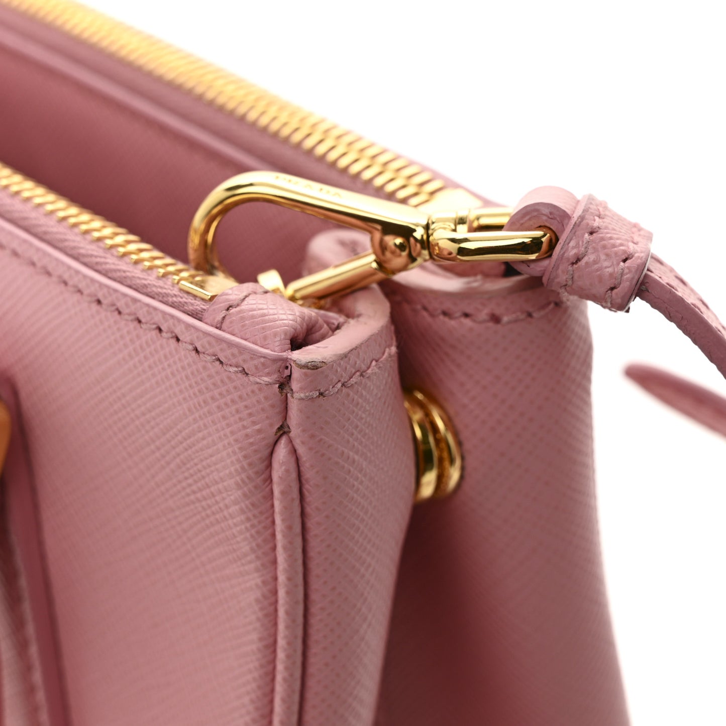 Saffiano Mini Galleria Double Zip Tote Petalo