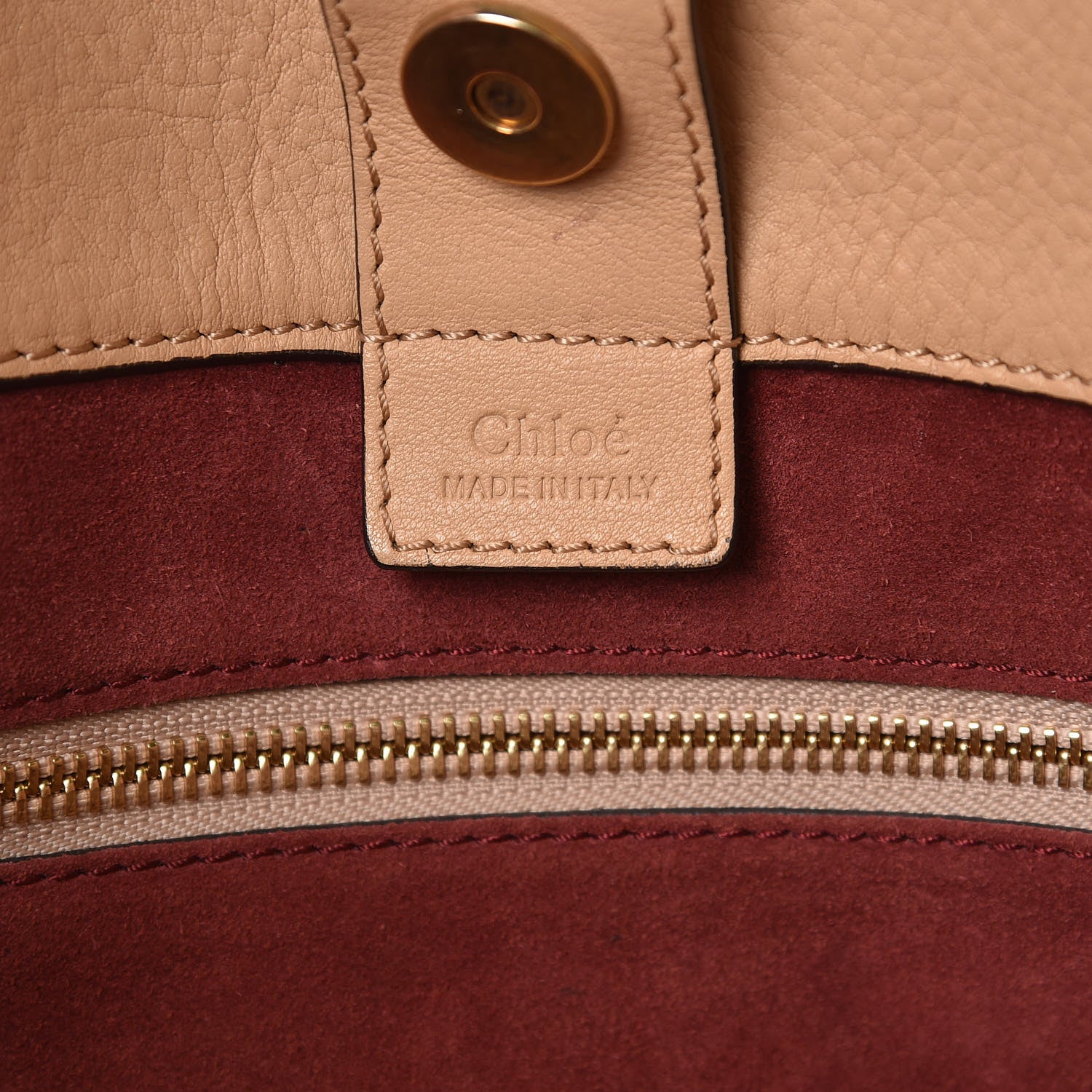 Chloe Smooth Calfskin Small Milo Shopping Tote Beige 7 of 13