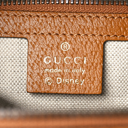 Gucci X DISNEY Mini Vintage GG Supreme Monogram Mickey Mouse Small Dome Backpack Beige Vintage Sun Oil 6 of 9