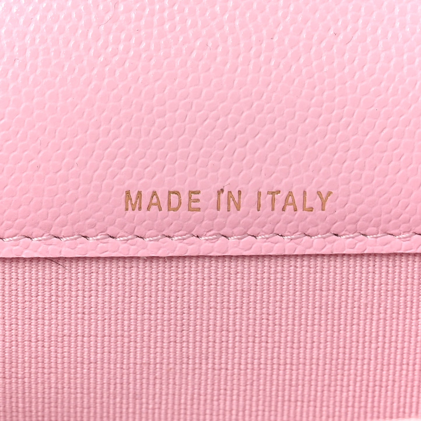 Caviar Quilted CC Flap Card Holder Pink