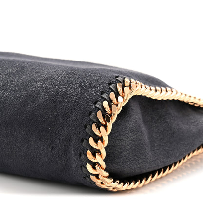 Stella McCartney Shaggy Deer Mini Falabella Fold Over Tote Navy 10 of 10