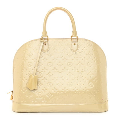 Louis Vuitton Vernis Alma GM Blanc Corail 1 of 14