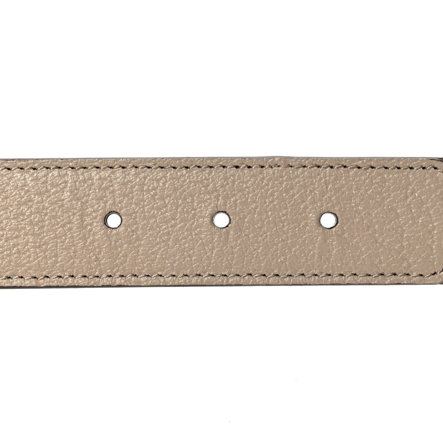 GG Supreme Monogram Calfskin Double G 30mm Belt 85 34 Beige Mystic White Oatmeal