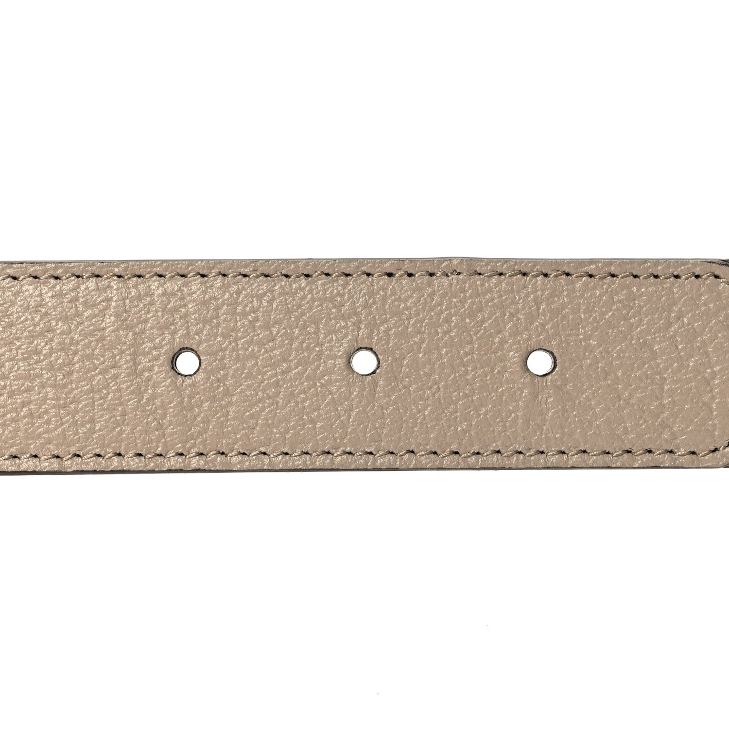 Gucci GG Supreme Monogram Calfskin Double G 30mm Belt 85 34 Beige Mystic White Oatmeal 3 of 6