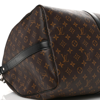 Louis Vuitton Monogram Macassar Keepall Bandouliere 55 7 of 11