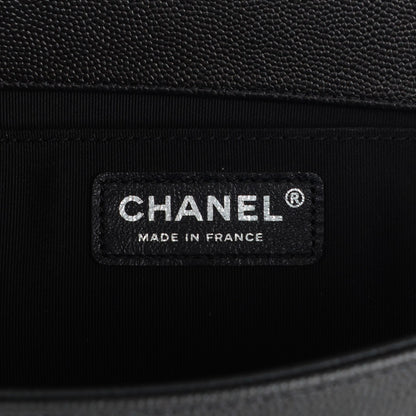 Chanel Caviar Quilted Medium Boy Flap So Black 6 of 7
