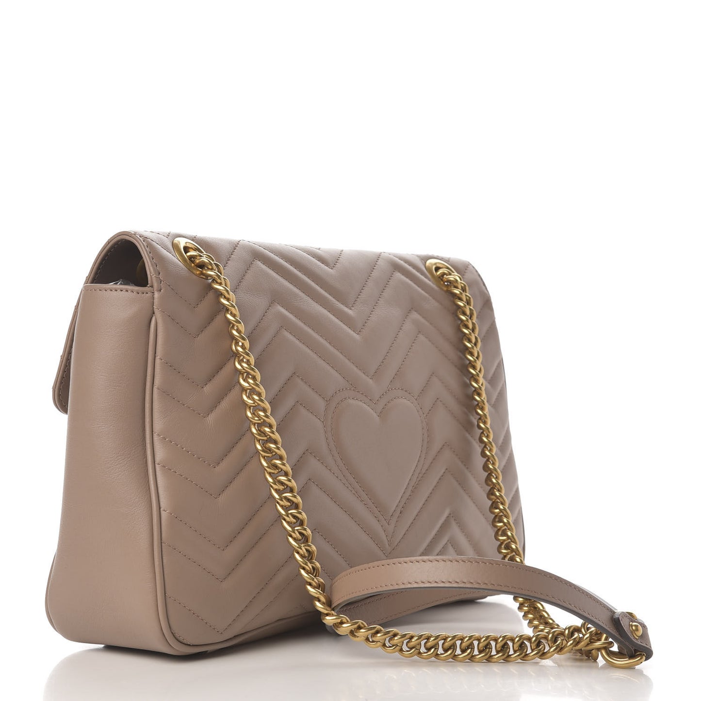 Calfskin Matelasse Medium GG Marmont Shoulder Bag Porcelain Rose