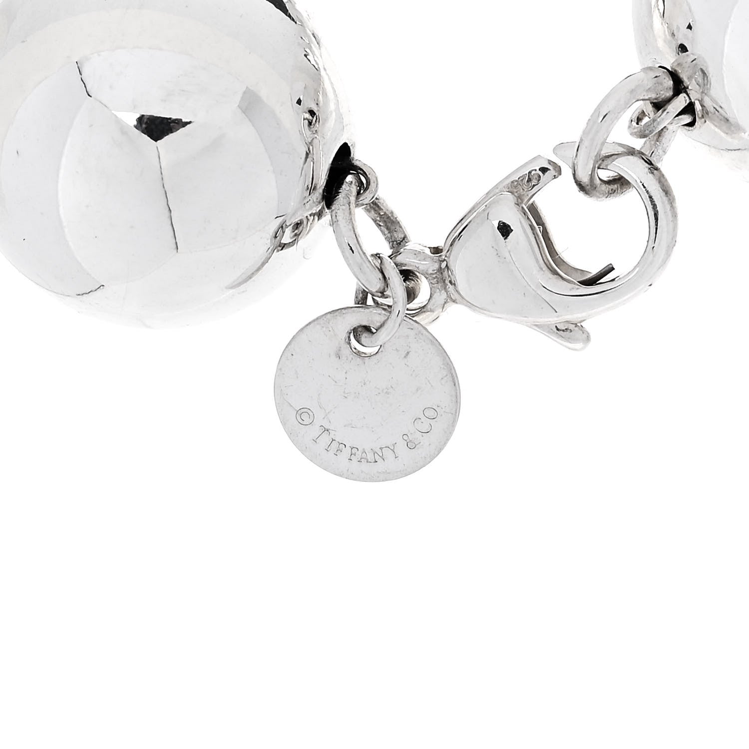 Tiffany Sterling Silver 14mm HardWear Ball Bracelet 3 of 4