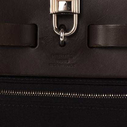 Hermes Toile Vache Hunter Herbag Zip 31 PM Black Ebene 9 of 12