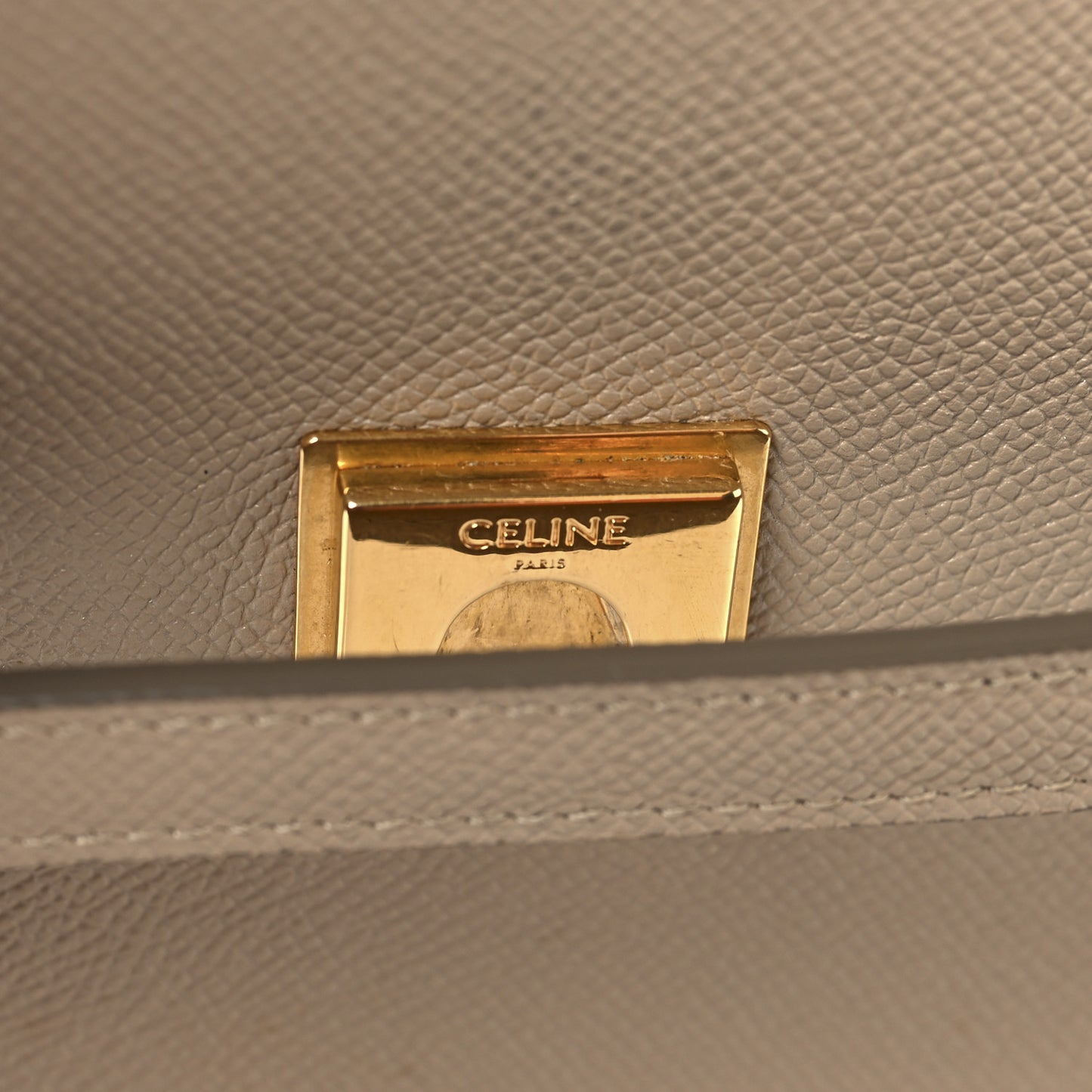 Grained Calfskin Micro Belt Bag Light Taupe