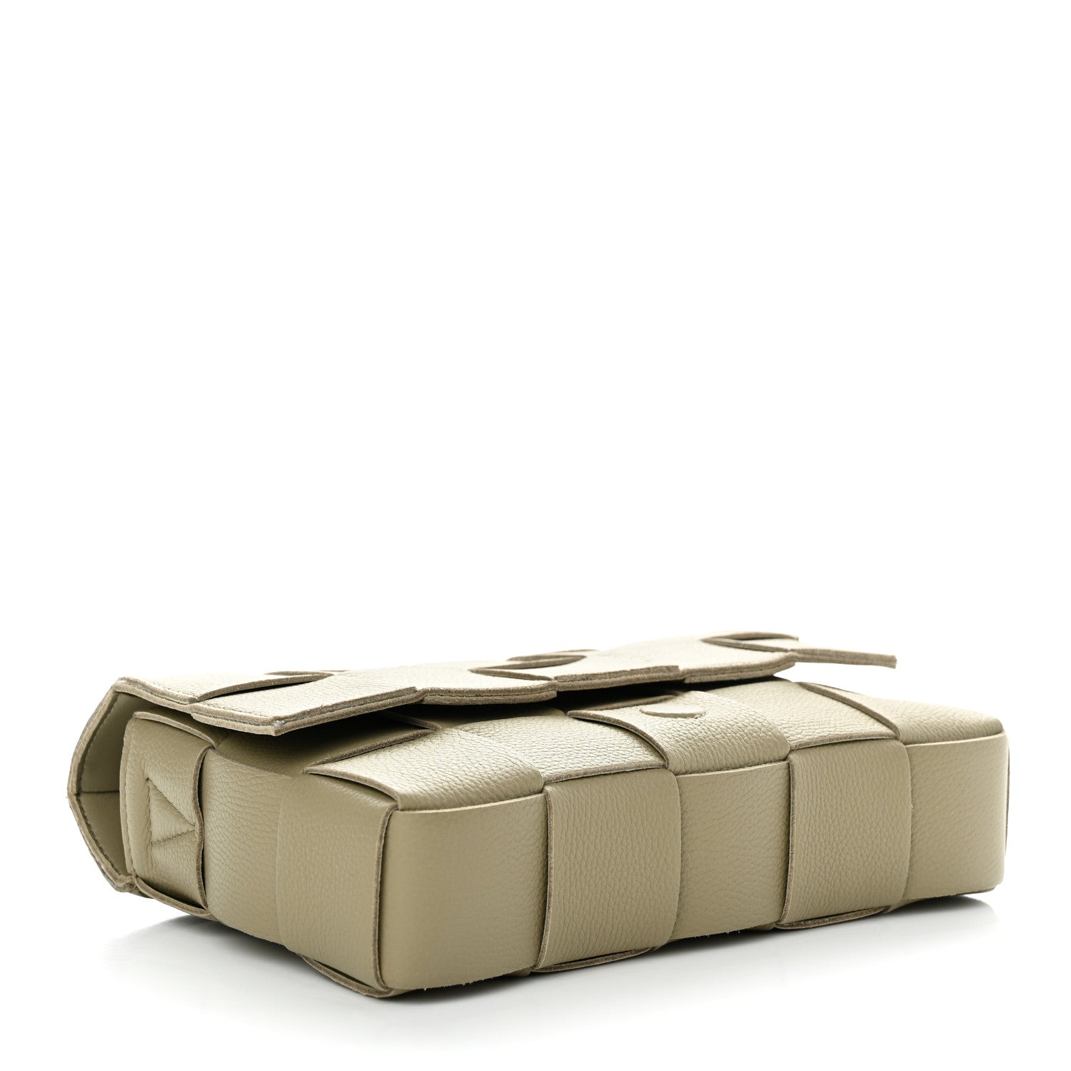 Bottega Veneta Calfskin Maxi Intreccio Cassette Bag Taupe 4 of 11
